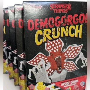 2025 Kellogg's x STRANGER THINGS Demogorgon Crunch Cereal NEW Sealed Boxes 4 Set